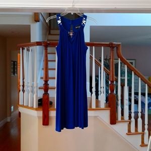 Scarlet Nite blue women's dress size 8.